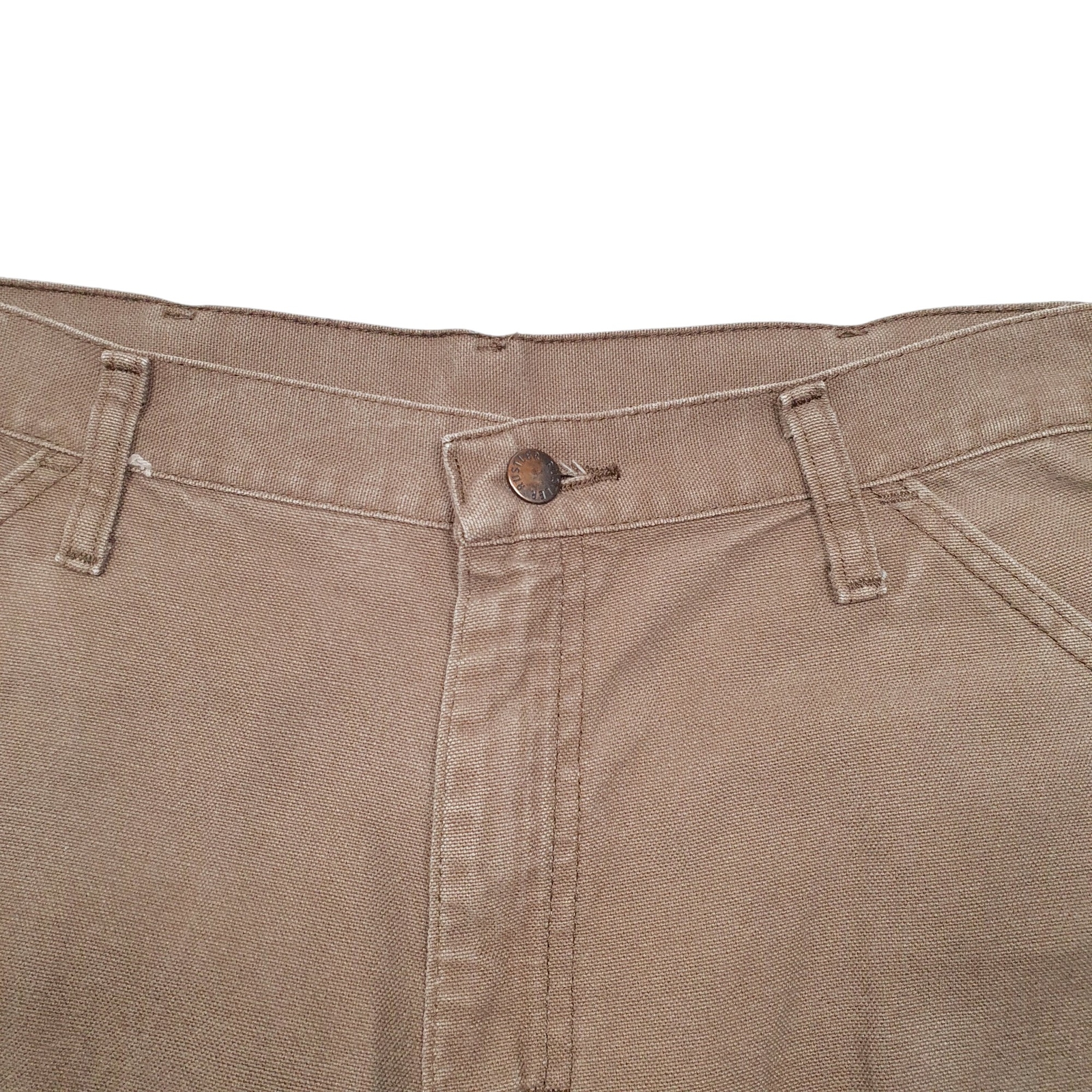 RUSTLER Workwear Carpenter Workwear Trousers Cotton Brown Mens W34 L30 image 2
