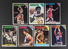 1975/76 Topps Basketball Star Lot 7 Cards