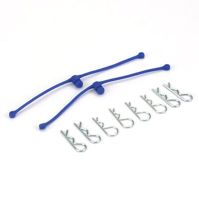Du-Bro 2249 Blue Body Klip Retainer (2-Pack)