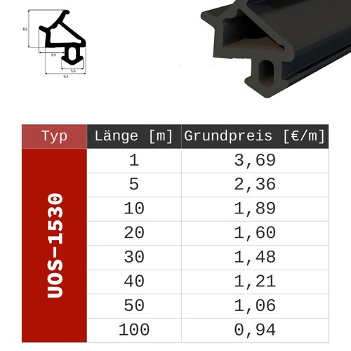 Gummidichtung Fensterdichtung Türdichtung selbstklebend Profil DPEV Dichtung - Bild 19 von 27