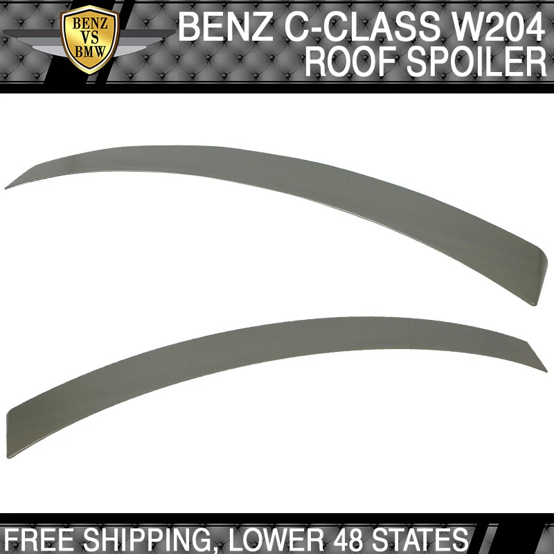 08-14 Benz C Class W204 4Dr OE Style Unpainted ABS Roof Spoiler - Изображение 2 из 4