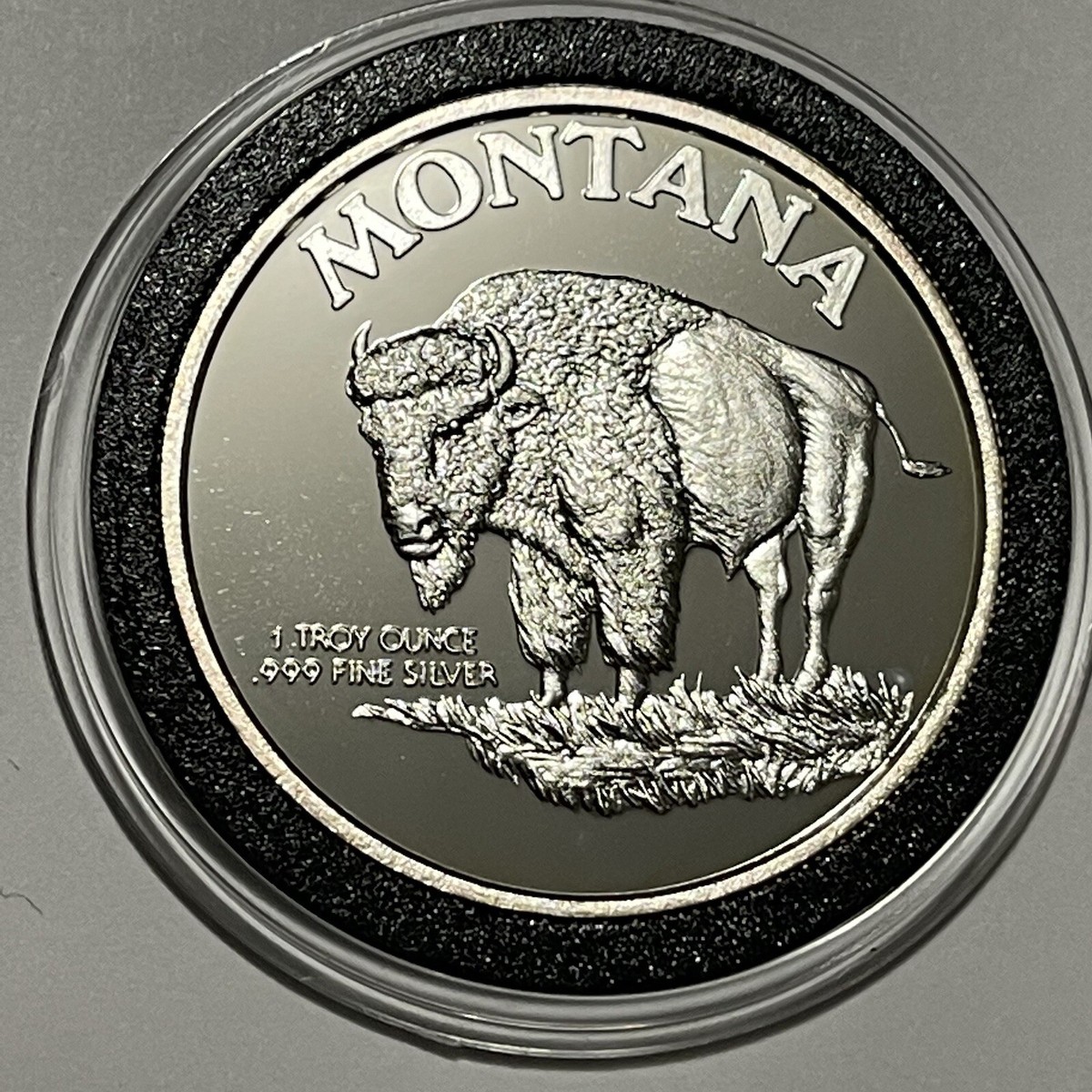 Montana Statehood Centennial Bison Proof Coin 1 Troy Oz .999 Fine