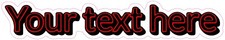 NOT A SEW PATCH Custom Your Text Here HTV Heat Transfer Vinyl Iron On RED BLACK