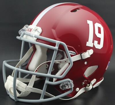 ALABAMA CRIMSON TIDE NCAA Riddell SPEED Full Size Authentic Football Helmet  #19 | eBay