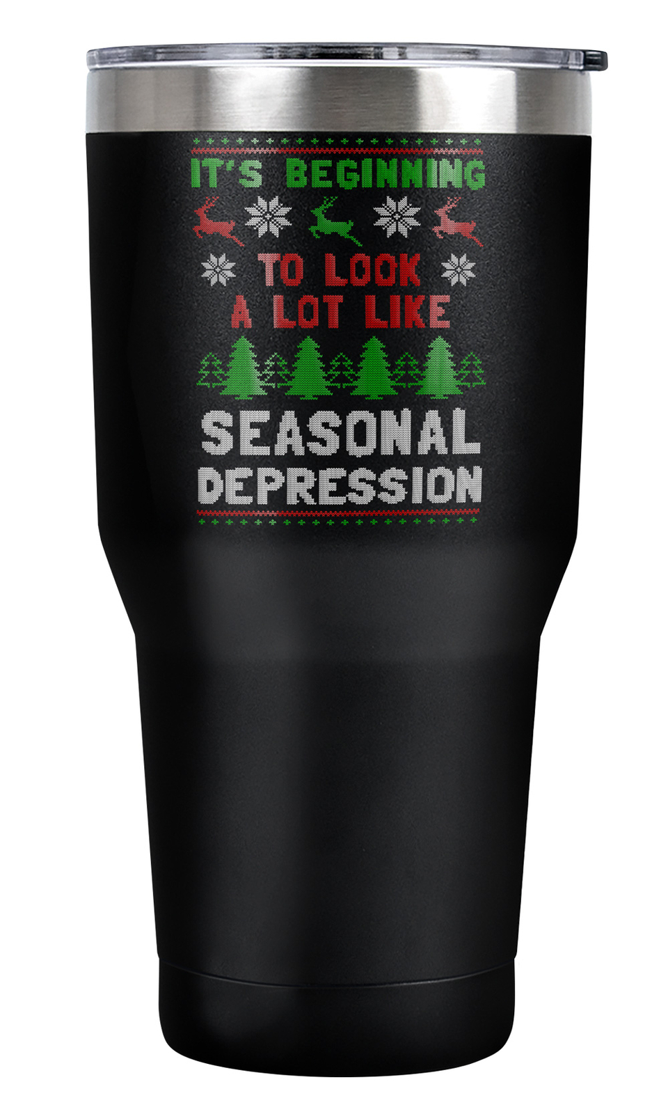 bCreative Seasonal Depression Tumbler 30oz Vacuum Insulated & Double Wall