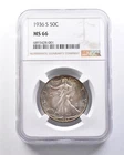 1936-S Walking Liberty Half Dollar MS66 NGC *6208