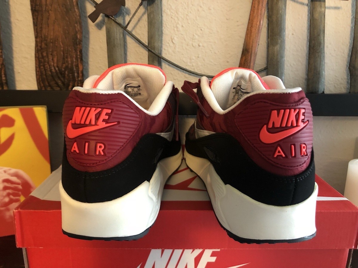 NIKE Air Max 90 PREMIUM Team Red Mortar Velvet Camo Cake 333888 611 Mens 11 Nike Air Max 90 Premium Team Red Mortar for Sale  main image 3