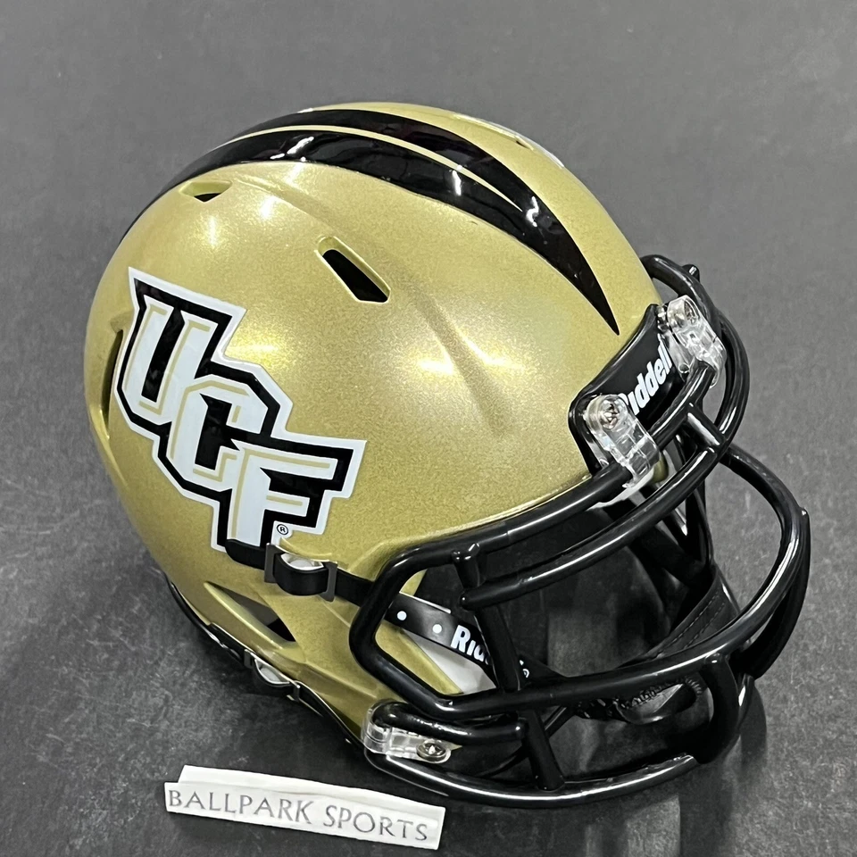 Central Florida UCF Knights Speed Mini Helmet Riddell NCAA Gold Alternate New! - Image 3 of 4