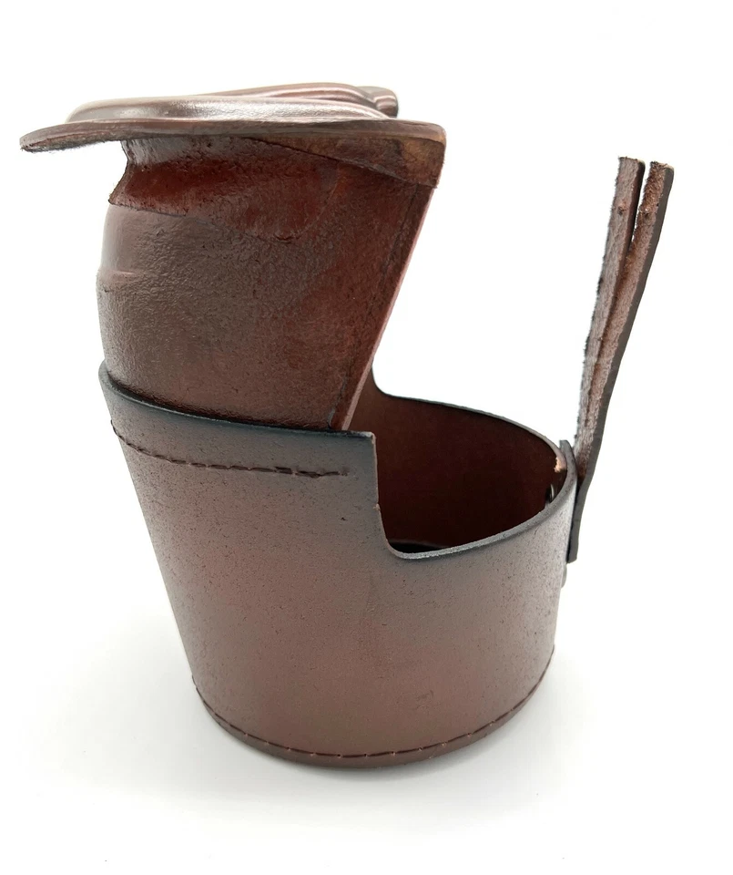 6 шт. кожаных карманов для бильярдного стола бильярдные карманы прочные сменные КОРИЧНЕВЫЕ - Изображение 2 из 4