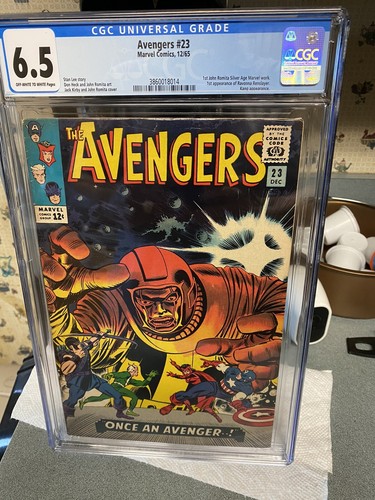 Avengers #23 CGC 6.5 1st APP OF Ravonna & CARELIUS..ONCE An AVENGER...