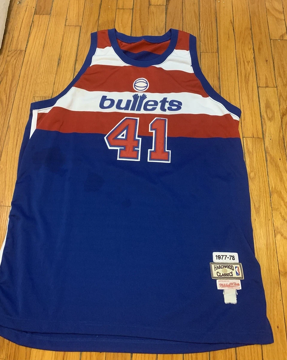 Authentic Mitchell and Ness 1977/78 Washington Bullets Wes Unseld Jersey  Size 58