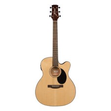Jasmine JO-36CE Orchestra Style Acoustic Electric Guitar Natural  USA Small