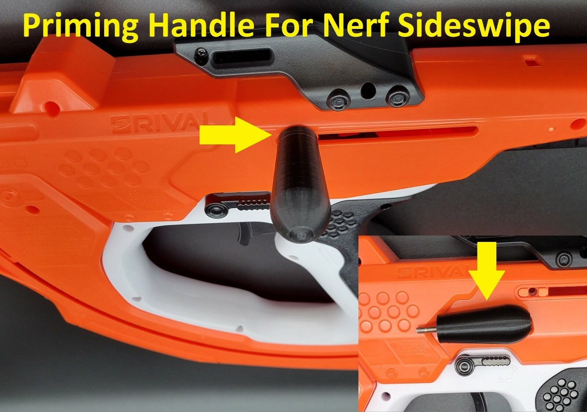 2x Stout Priming Handles Grip for Nerf Rival Sideswipe Blaster