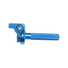 CNC THROTTLE GRIP ASSEMBLY - BLUE- DIRT BIKE ANODIZED ALUMINUM