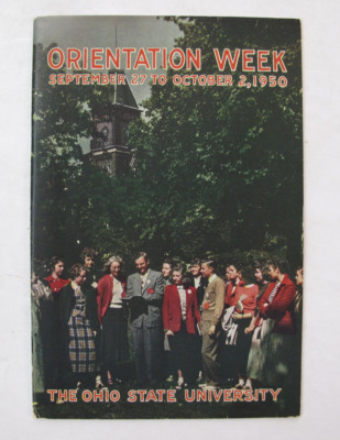 College Education History Orientation Week The Ohio State University Illus. 1950