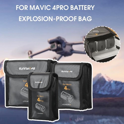 for Mavic 4 PRO Battery Explosion-proof Bag Explosion Proof Battery Bag NEW UK - Picture 8 of 16