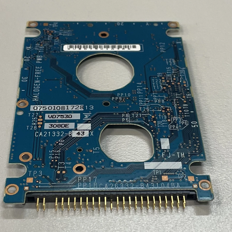 Fujitsu Mobile MHV2080AH 2.5" ATA/100 HDD PCB Board CA26332-B43104BA - Image 2 of 4