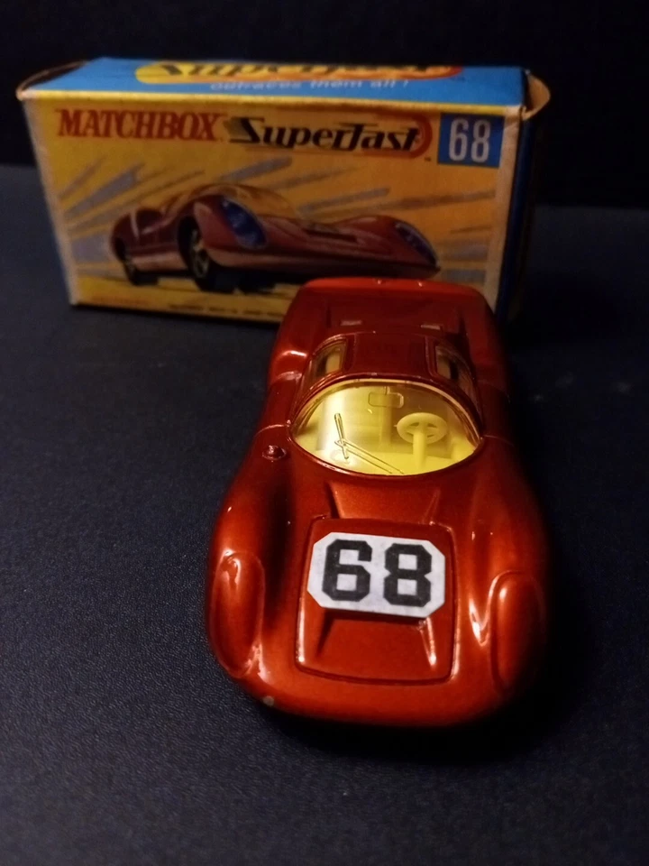 Matchbox Superfast #68 Porshe 910 Vermelho 1970 Na Caixa G Original - Imagem 3 de 4