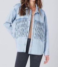 Saltwater Luxe Del Mar Jacket In Stonewash - Size M