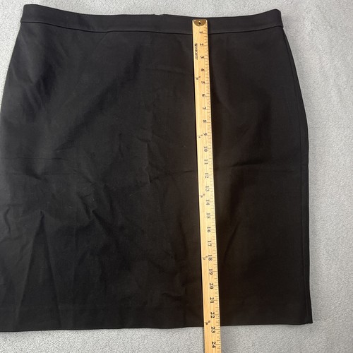 J Crew Factory Pencil Skirt Womens 18 Black Knee Length Classic Career Chic - Picture 5 of 8