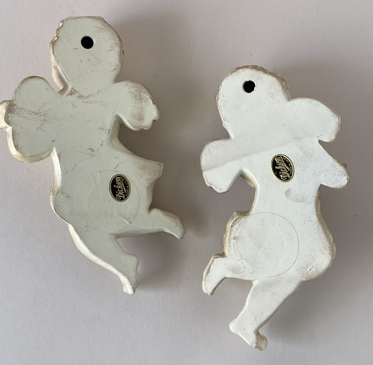 1983年 フック・アップ / コモンウェルス・ディスティラリー　陶器製デカンタ Dickson Japan Chalkware Putti CHERUBS Lyre & Flute Brushed