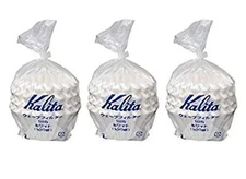 	3 X Kalita Wave Series Wave Filter 185 2-4 Persons White. 300 Pieces Japan	