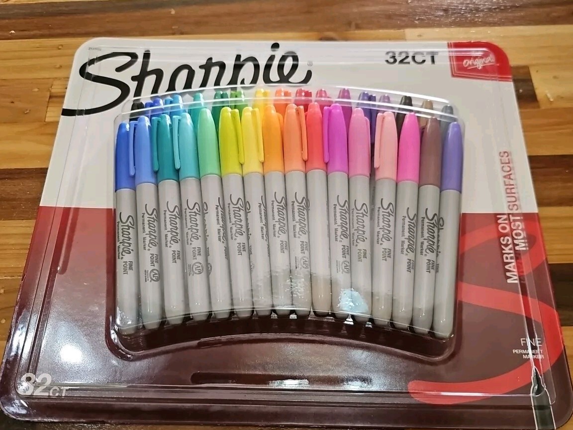 Metallic Sharpie Paint Pens Officeworks Sharpie 35pk Permanent
