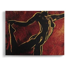 Dancer Framed Canvas Stretched Ready to Hang 50x40 Home decor Gift.