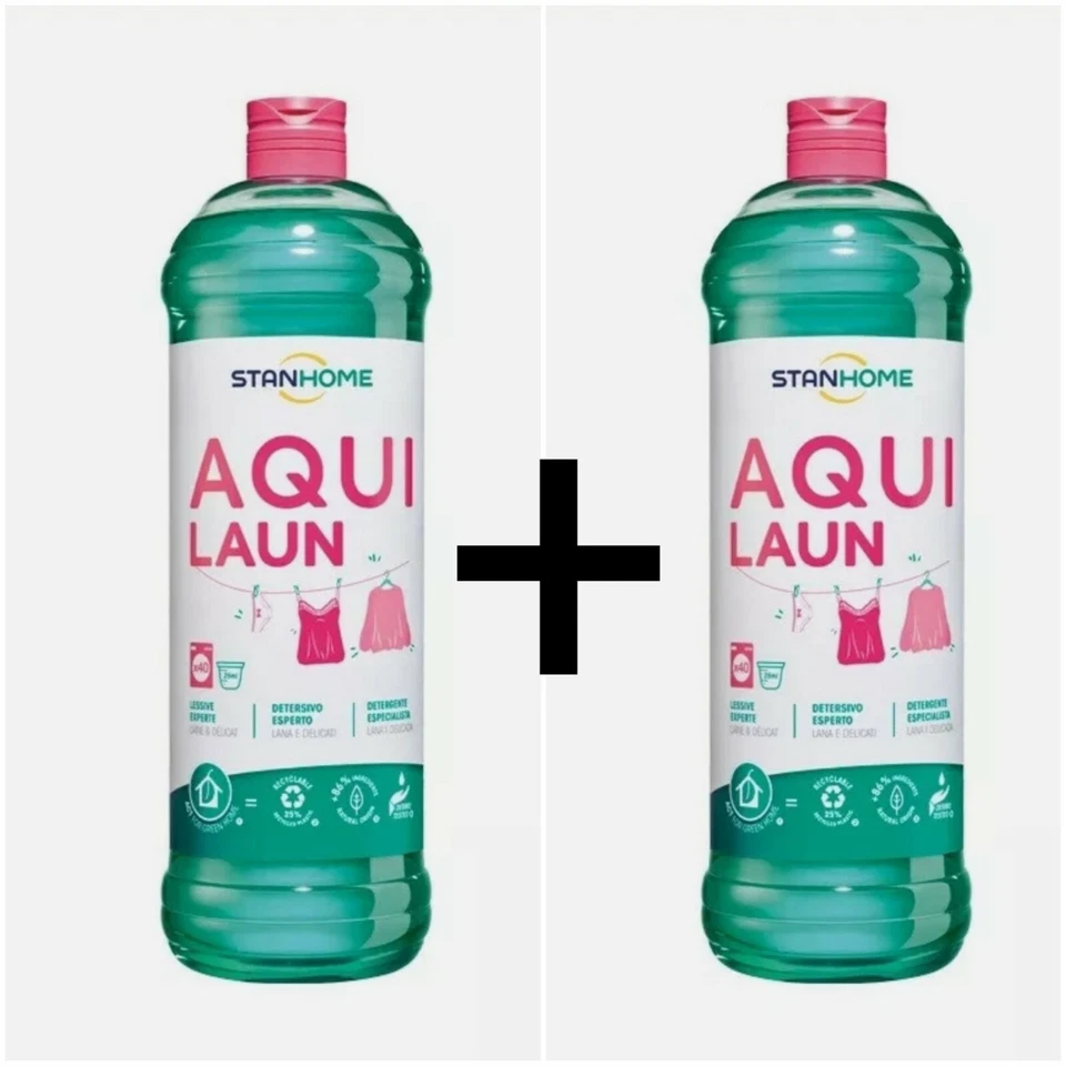 Stanhome Aquilaun 2 Pezzi Da Litro Per Capi Delicati A Mano E In Lavatrice