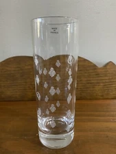 Courvoisier CV White Thin Tall Bar Drinking Glasses Tumbler 10z Made in France 6