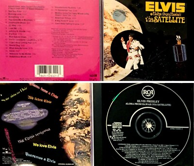 ELVIS *VG+* ''LIVE FROM ALOHA VIA SATELLITE'' 1992 US RCA CD