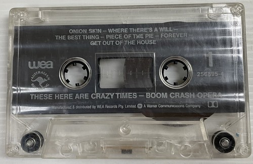 Boom Crash Opera These Here Crazy Times Music Cassette Tape 256895-4 wea 1989 OG - Picture 4 of 24