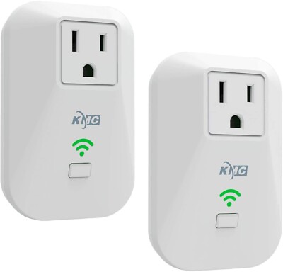 KMC Smart Plug Outlet [2 Pack] Wi-Fi Remotely Controlled. FREE & FAST SHIPPING!!