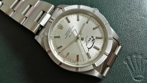 Rolex AIR KING 14000 SAUDI ARABIA CREST DIAL LIMITED EDITION RARE | eBay
