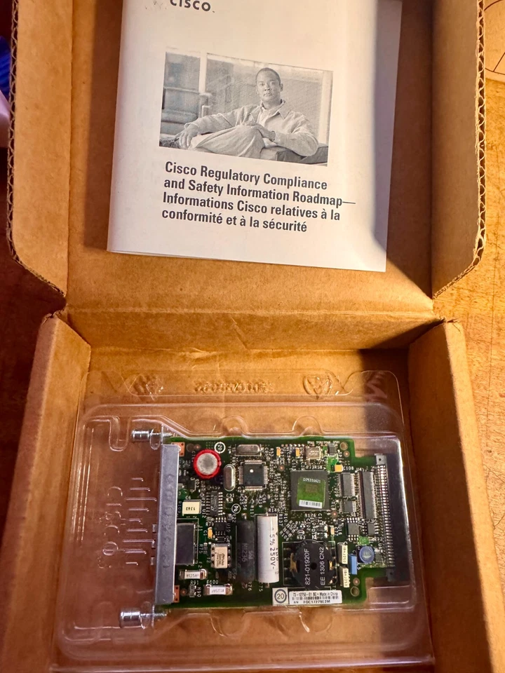 CISCO HWIC-1B-U 1-Port ISDN BRI High-Speed Interface Card zq - Image 2 of 2