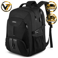 Laptop Rucksack 18,4 Zoll 55L Wasserdicht Anti-Diebstahl Mit USB Ladeanschluss
