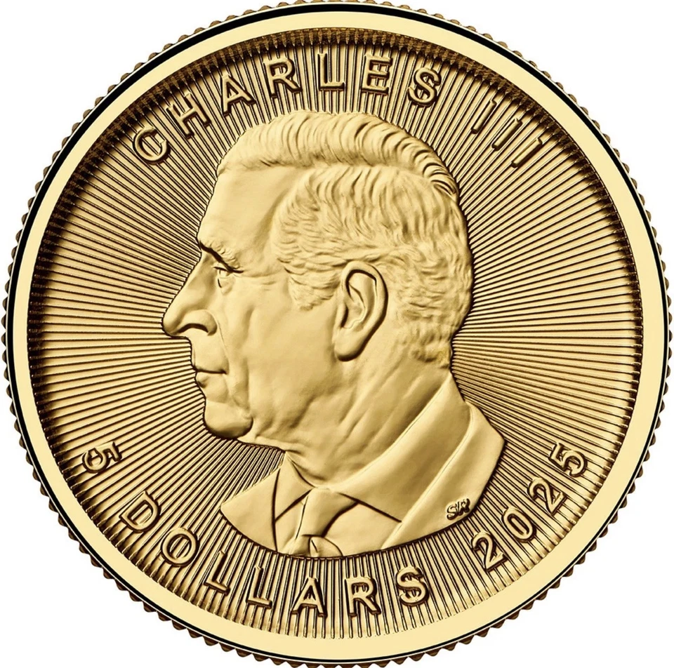 Монета канадский золотой кленовый лист 2025 1/10 унции (BU) - Изображение 2 из 2