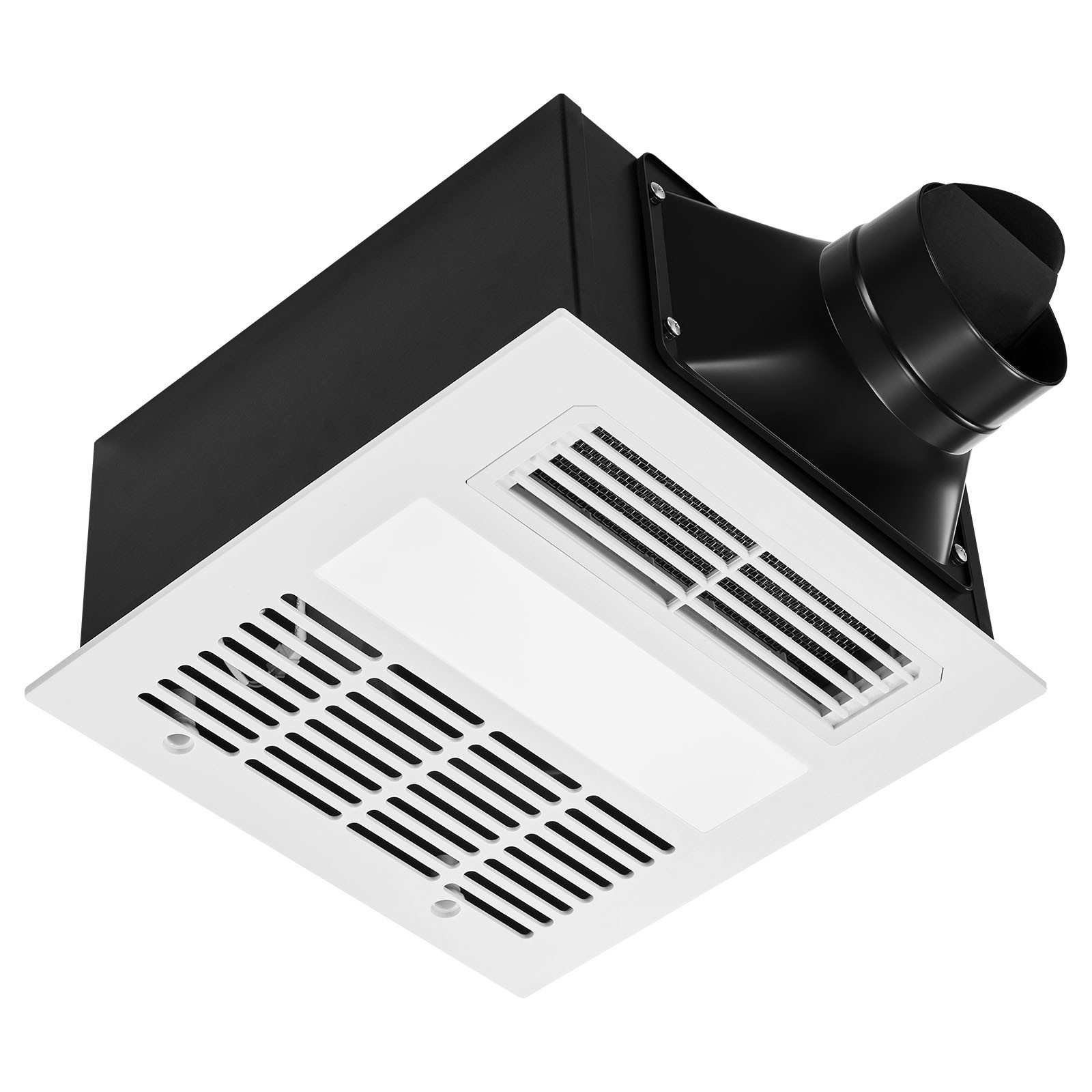 Uimoso Bathroom Exhaust Fan with Light and Heater, 80-110 CFM, 1500W DC Motor