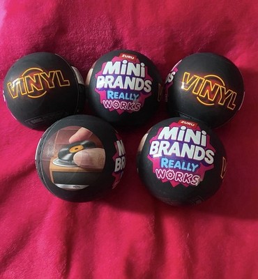 Zuru Mini Brands Really Works Vinyls Bundle LOT of (5) Balls