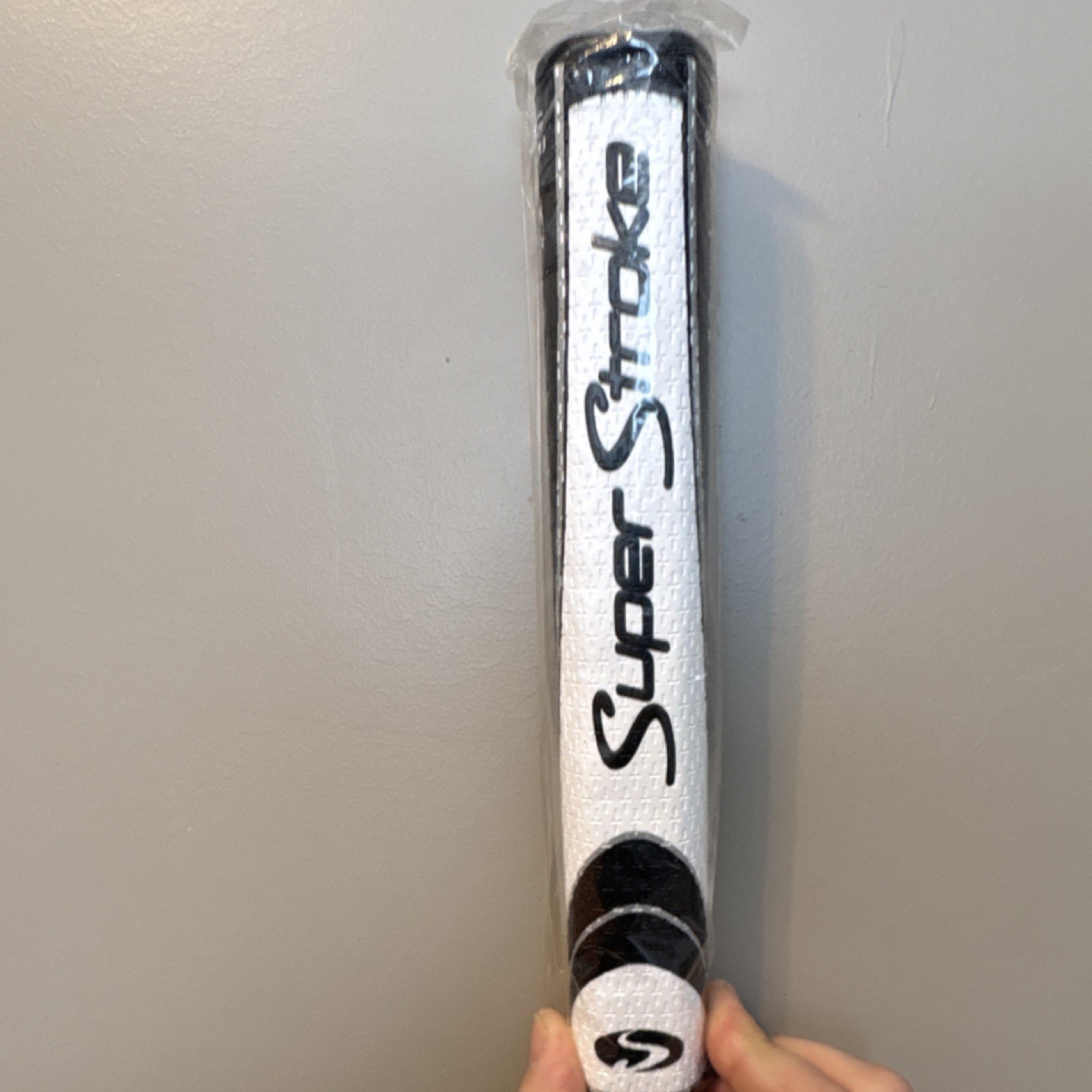SuperStroke Fatso 5.0 Rubber Golf Club Grip White Black Unis