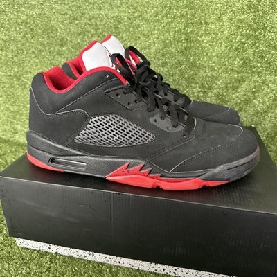 Jordan Air Jordan 5 ブラック/レッド 🔥🖤 AIR JORDAN 5 RETRO LOW “BRED / ALTERNATE 90” – MEN'S 13