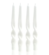 Spiral Taper Candles 10 Inch Set of 4 Unscented Dripless - Perfect