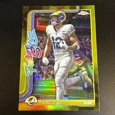2025 Topps Chrome Football Puka Nacua Future Stars Yellow Refractor /275