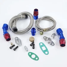 Turbo Repair Kit Oil Feed Return Line Oil Drain Lines T3 T4 T3/T4 T70 T66 TO4E