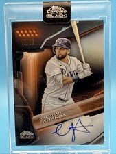 2026 Topps Chrome Black Jonathan Aranda Orange Auto /25 On Card Factory Encased