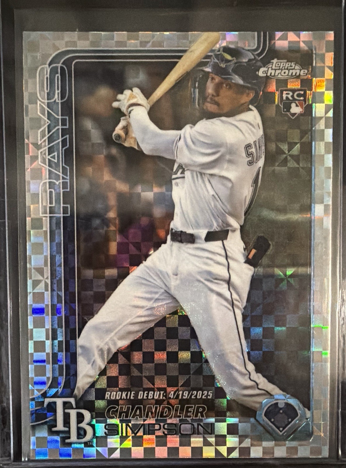 2025 Topps Chrome Update Chandler Simpson Rookie Debut Xfractor