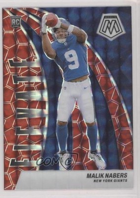 2024 Panini Mosaic Elevate Red Mosaic Prizm Malik Nabers #3 1i45
