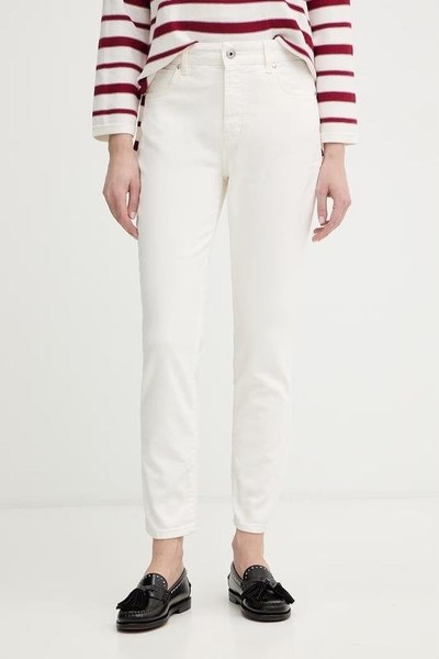 Women Max Mara Trousers White Cotton S #N3N5