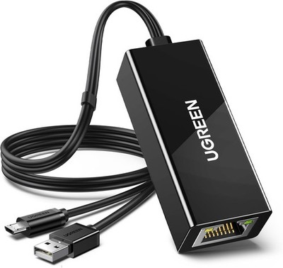 UGREEN Micro USB Ethernet Adapter für Fire TV Stick Lite/4K/4k Max und Chromecas