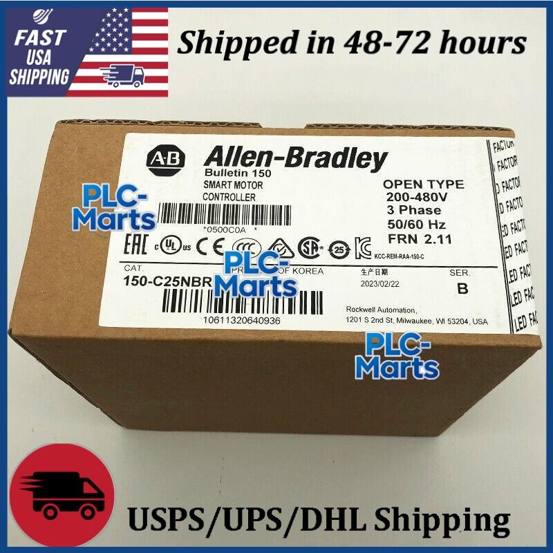 150-C25NBR New Sealed Allen-Bradley SMC-3 Smart Motor Controller 25A US Free Tax